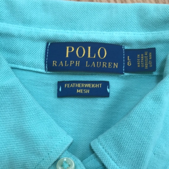 NWOT! Polo Ralph Lauren mens large light green long sleeve tee. - Picture 2 of 9